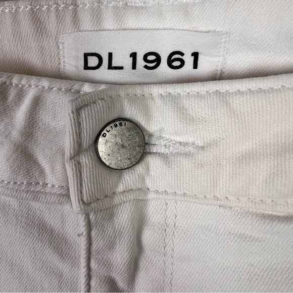 DL1961 | Patti High Rise Straight Donavan White distressed denim - Picture 3 of 10